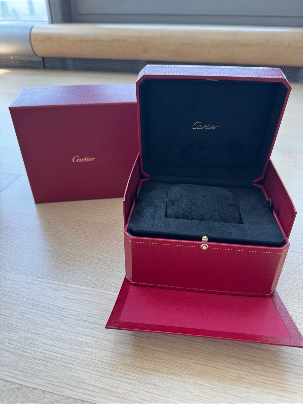 Cartier Red and Black watch box
